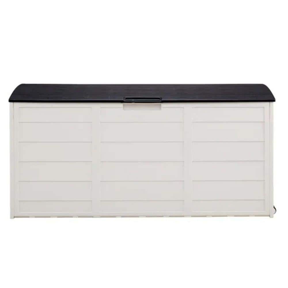 75 Gal. Outdoor Deck Box-Weatherproof, Lockable Deck Chest for Garden Tools, Cushions & Toys (280L, Wheeled） price history on PriceWatchPro