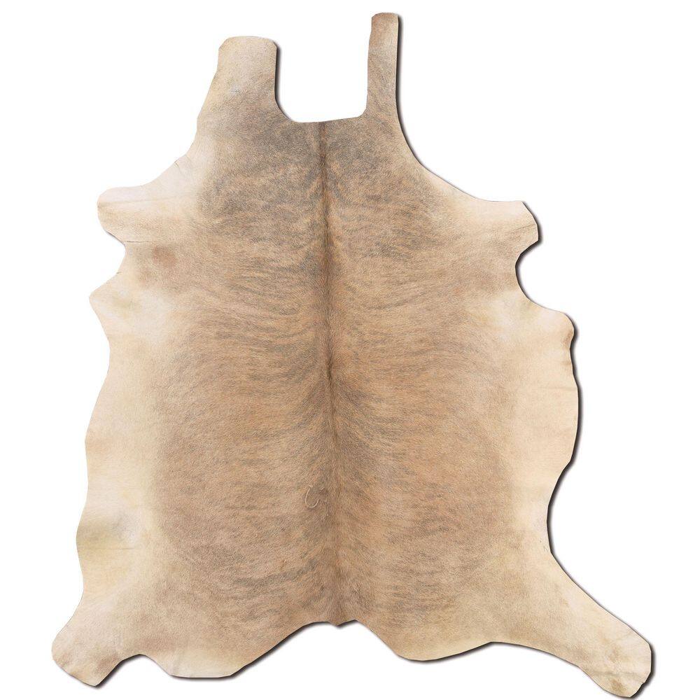 Cowhide Light Brindle 7 ft. x 7 ft. Indoor Area Rug - thumbnail 9