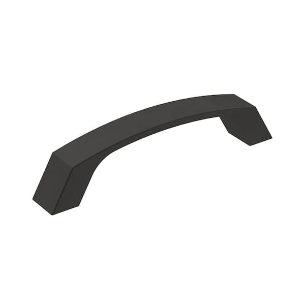 Premise 3-3/4 in. (96mm) Modern Matte Black Arch Cabinet Pull