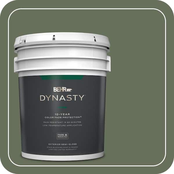 BEHR DYNASTY 5 gal. #N390-6 Laurel Garland Semi-Gloss Exterior Stain-Blocking Paint & Primer