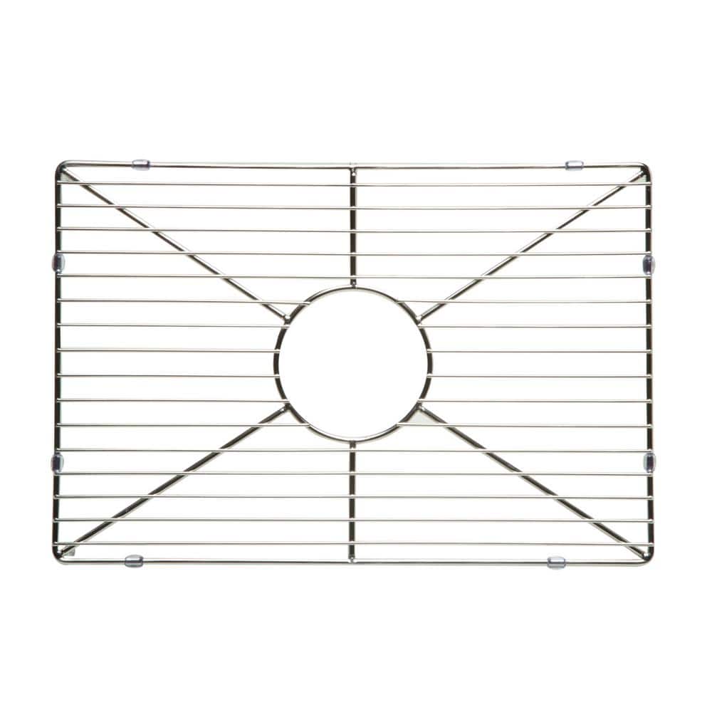 Stainless Steel Kitchen Sink Grid with Center Crossbar