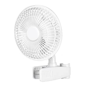 6 in. White 2-Speed Clip Fan
