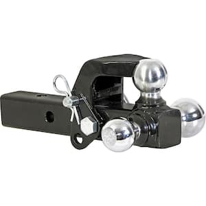 1-7/8 in., 2 in., 2-5/16 in. Chrome Towing Balls Tri-Ball Hitch with Pintle Hook