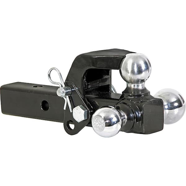Buyers Products Company 1-7/8 in., 2 in., 2-5/16 in. Chrome Towing Balls Tri-Ball Hitch with Pintle Hook