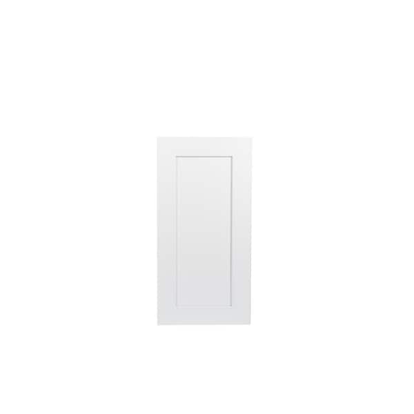 Ready to Assemble 21x36x12 in. Shaker 1 Door Wall Cabinet with 2-Shelf in White