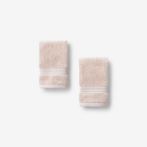 Cotton TENCEL Lyocell Blush Solid Wash Cloth (Set of 2)