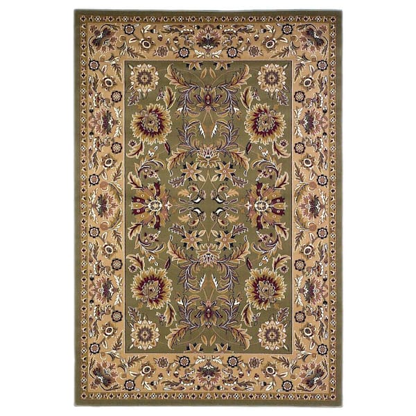 MILLERTON HOME Caleb Green/Taupe 2 ft. x 8 ft. Runner Rug