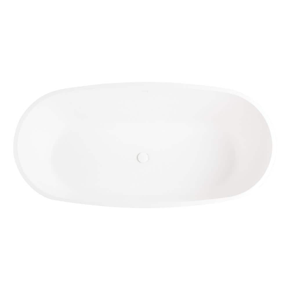 Ocala 59" White Acrylic Freestanding Soaking Tub