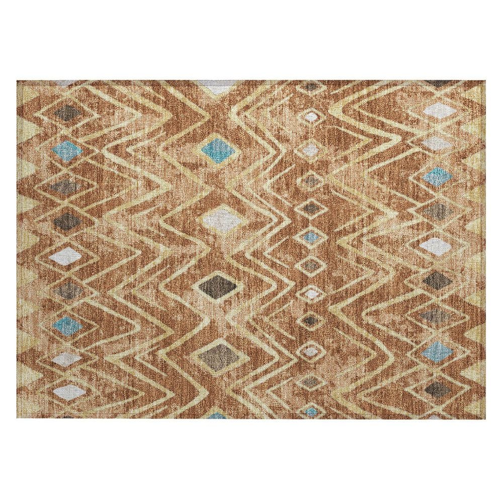 Chantille Machine Washable Indoor/Outdoor Abstract ACN2702 Paprika 2 ft. x 3 ft. Accent Rug price history on PriceWatchPro