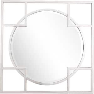 Kinney 33 in. x 33 in. Modern Square Framed Decorative Mirror