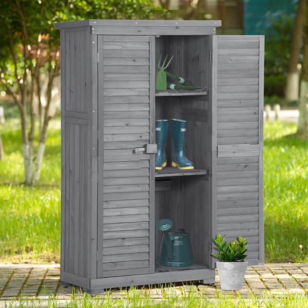 Garden Storage Shed Small Outdoor Patio Storage Cabinet Lifeand