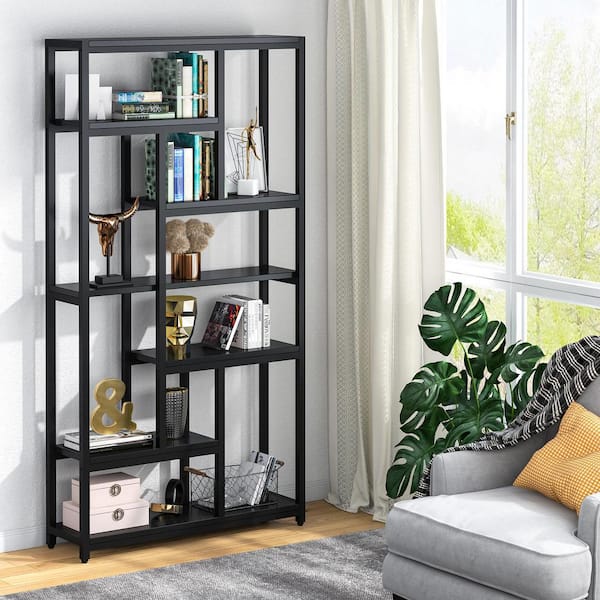 78.7 inch Extra Tall Bookshelf, 10 Display Shelves Storage