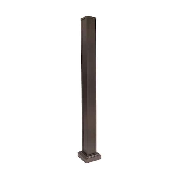 NewTechWood Allure 3 in. x 3 in. x 42 in. Bronze Aluminum Deck Post Kit