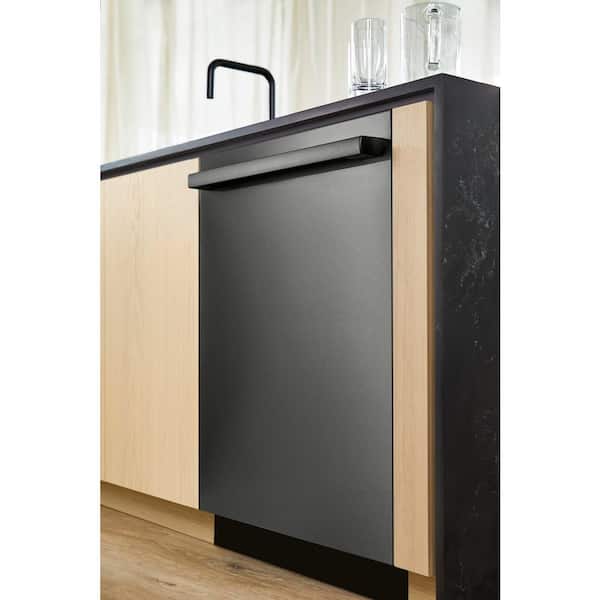 Bosch 800 Series 24 in. Black Stainless Steel Top Control Tall Tub