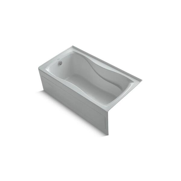 KOHLER Hourglass 5 ft. Left Drain Soaking Tub in Biscuit