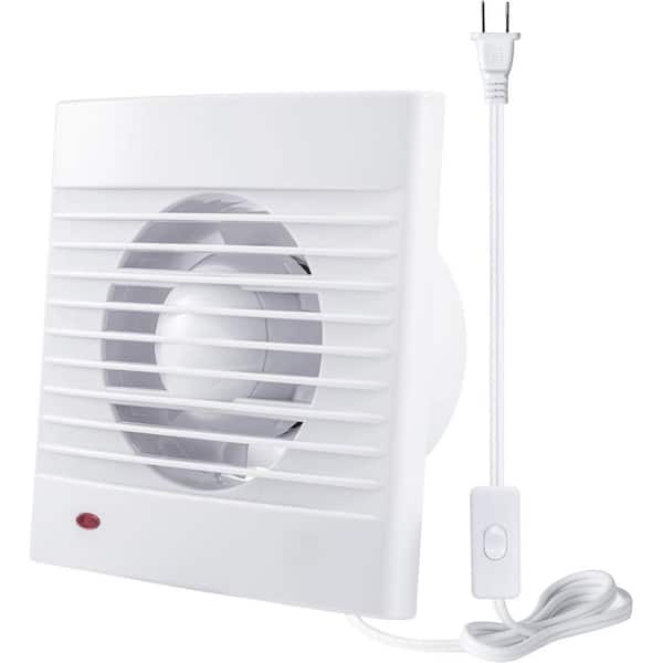 4-in. Wall Exhaust Fan, 15W 90 CFM, ABS Waterproof Ventilation for Garage, Greenhouse, Shed