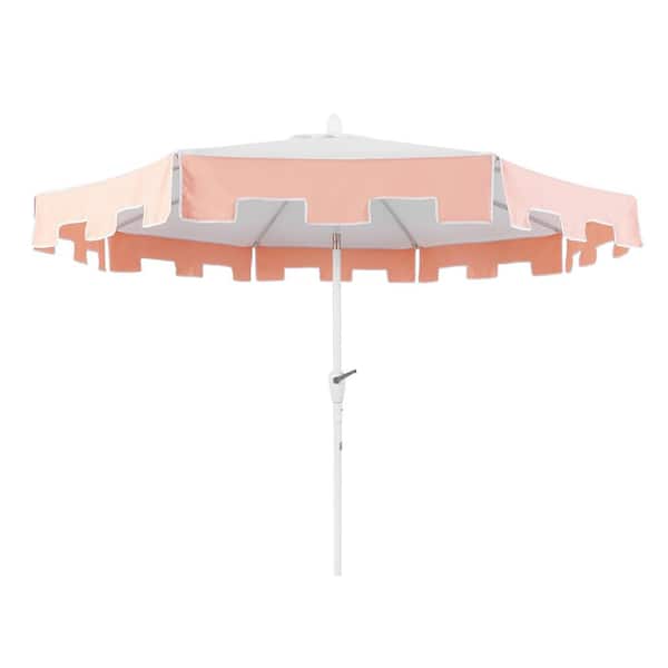 coral coast 9-ft fashioned patio umbrella with crank and tilt 9FT Lift & This classic fringed umbrella is the life of the party with its fun cottage vibe JONATHAN Y Tracy 9 ft.