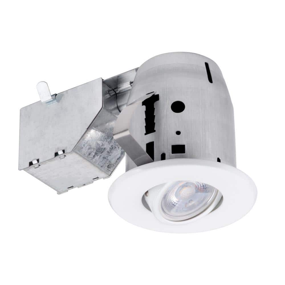 Commercial Electric 3 in. New Construction or Remodel Recessed Kit with LED  Bulb 91266