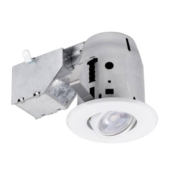 Commercial Electric 3 in. New Construction or Remodel Recessed Kit with LED Bulb