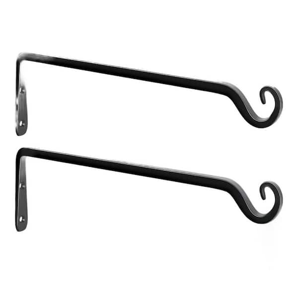 Unbranded 15 in. 2-Pack Hand-Forged Hanging Plant Bracket Heavy Duty Metal  Plant Hangers Jkzzc00207
