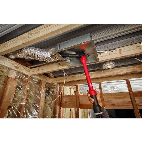 Milwaukee - AIR-TIP 1-1/4 in. - 2-1/2 in. Pivoting Extension Wand Wet/Dry Shop Vacuum Attachment (1-Piece)