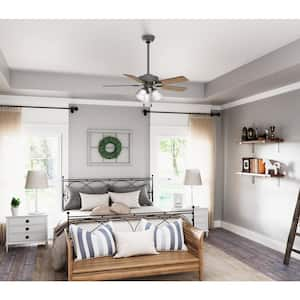 Swanson 44 in. Integrated LED Indoor Matte Silver Ceiling Fan