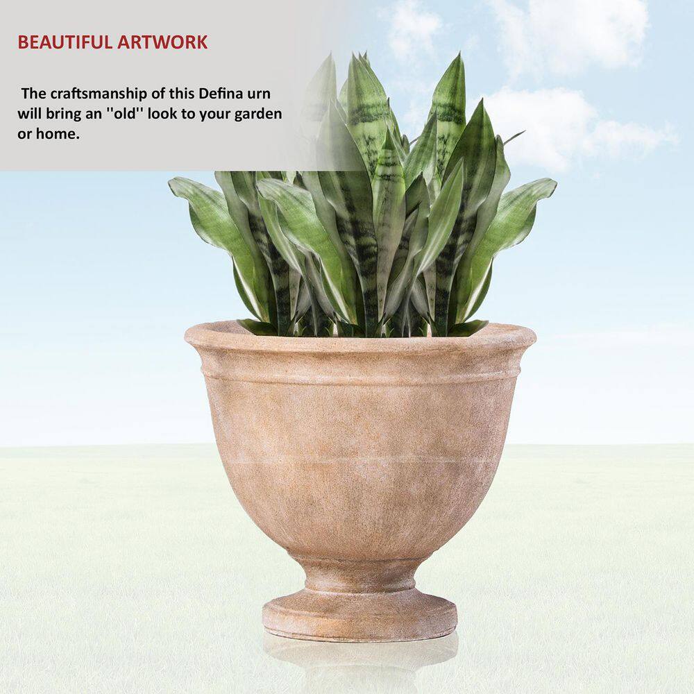 Delfina Tallow Fiberstone Large Outdoor Urn