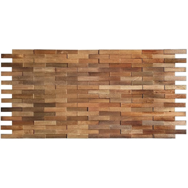Wallscapes 1 in. x 7 in. x 3 ft. Fawn Meranti Flat Interlock Edge Hardwood Boards (8-Pack -13. 64 sq. ft. )