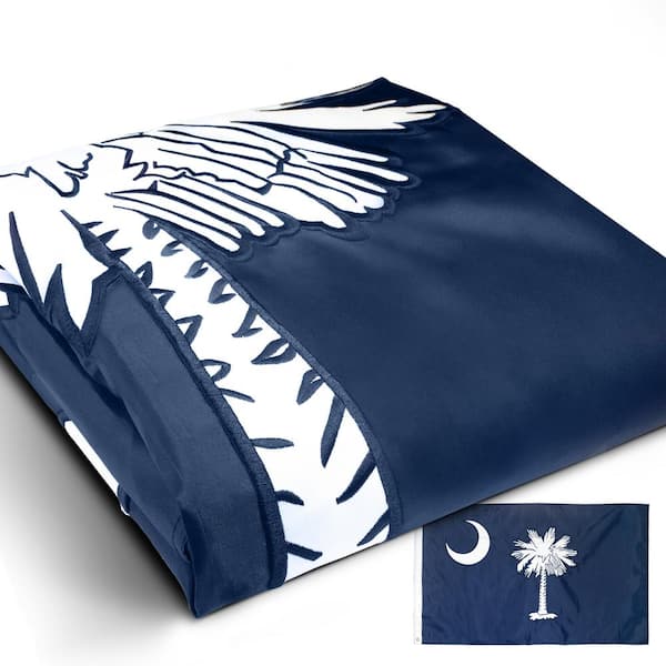 ANLEY 3 ft. x 5 ft. EverStrong Series Embroidered South Carolina State Flag -Nylon SC Flag