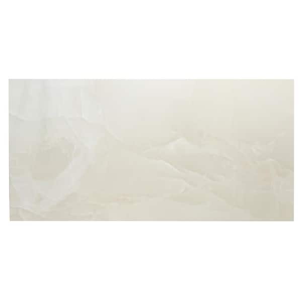 Apollo Tile Splendor White 4 in. x 5 in.Lappato Porcelain Rectangular Wall and Floor Sample Tile (0.14 sq. ft./case) (1-pack)