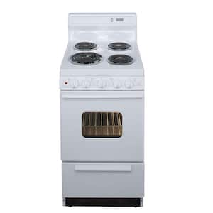 20 in. 2.42 cu. ft. Electric Range in White