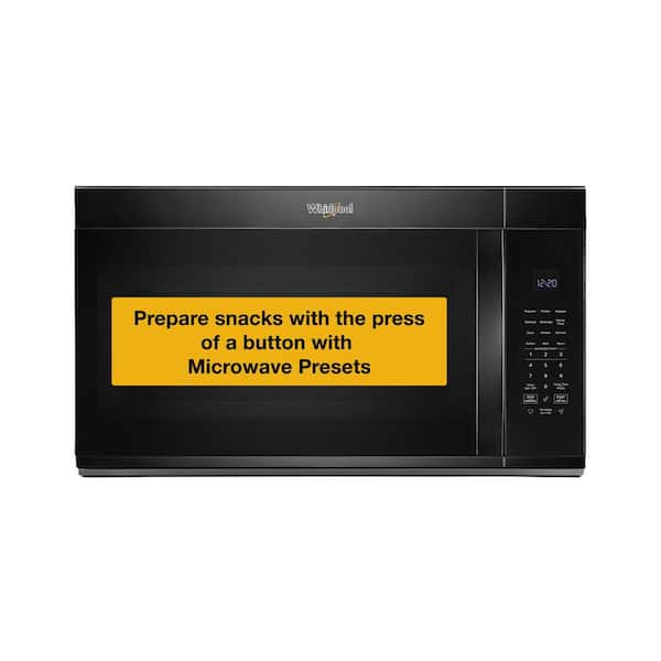 30 in. Over-the-Range Microwave in Black with Sensor Cooking