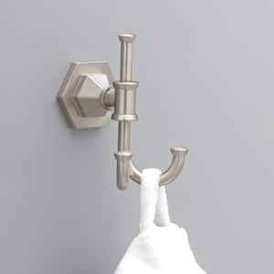 Grandover Multi-Purpose Towel Hook Bath Hardware Accessory in Brushed Nickel