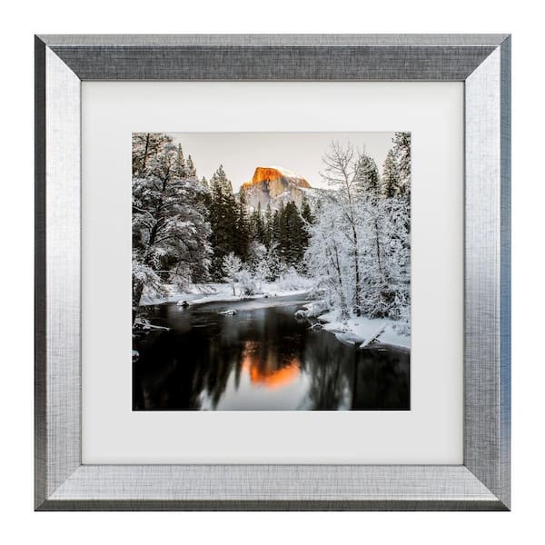 Trademark Fine Art David H Yang The Last Sunshine Matted Framed Photography Wall Art 14.5 in. x 14.5 in.