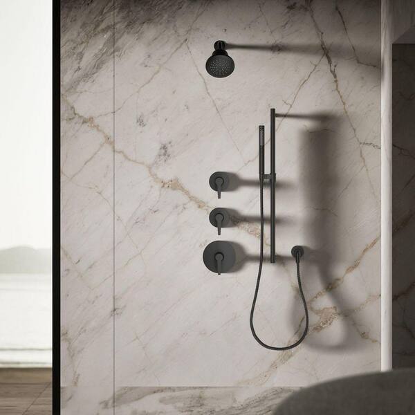 KOHLER Cinq 1-Spray Patterns with 2.5 GPM 5.5 in. Wall Mount Fixed