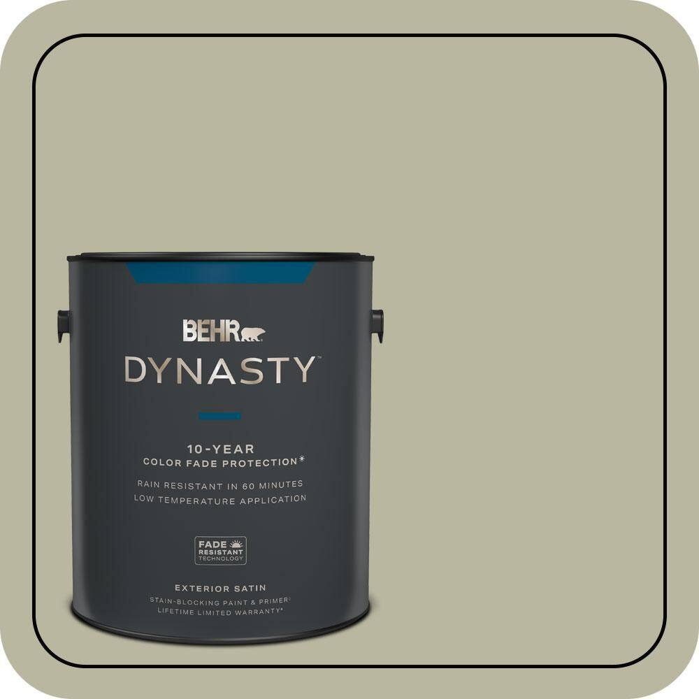 1 gal. #QE-34 Court Green Satin Enamel Exterior Stain-Blocking Paint & Primer price history on PriceWatchPro