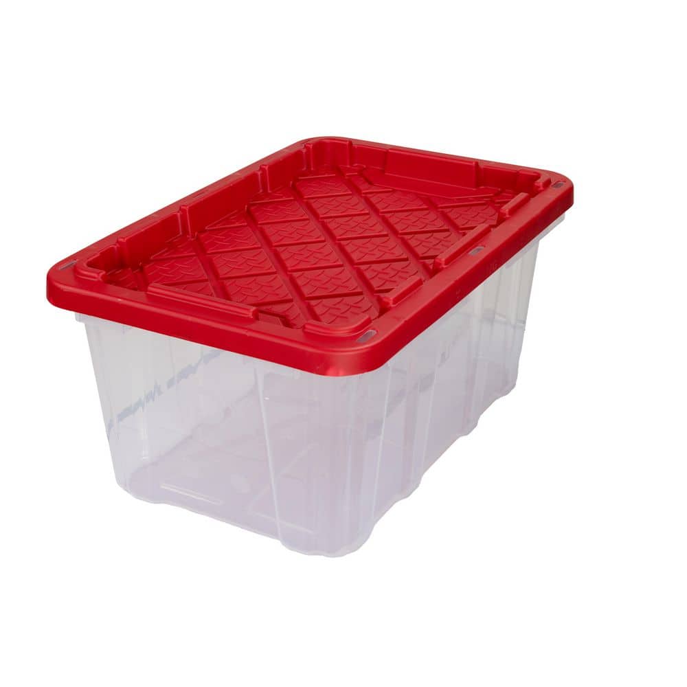 Have a question about HDX 17 Gal. Tough Storage Tote in Clear with