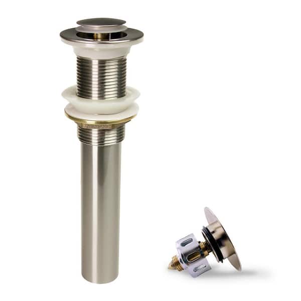Dyconn 8 in. Standard Pop-Up Drain in Brushed Nickel