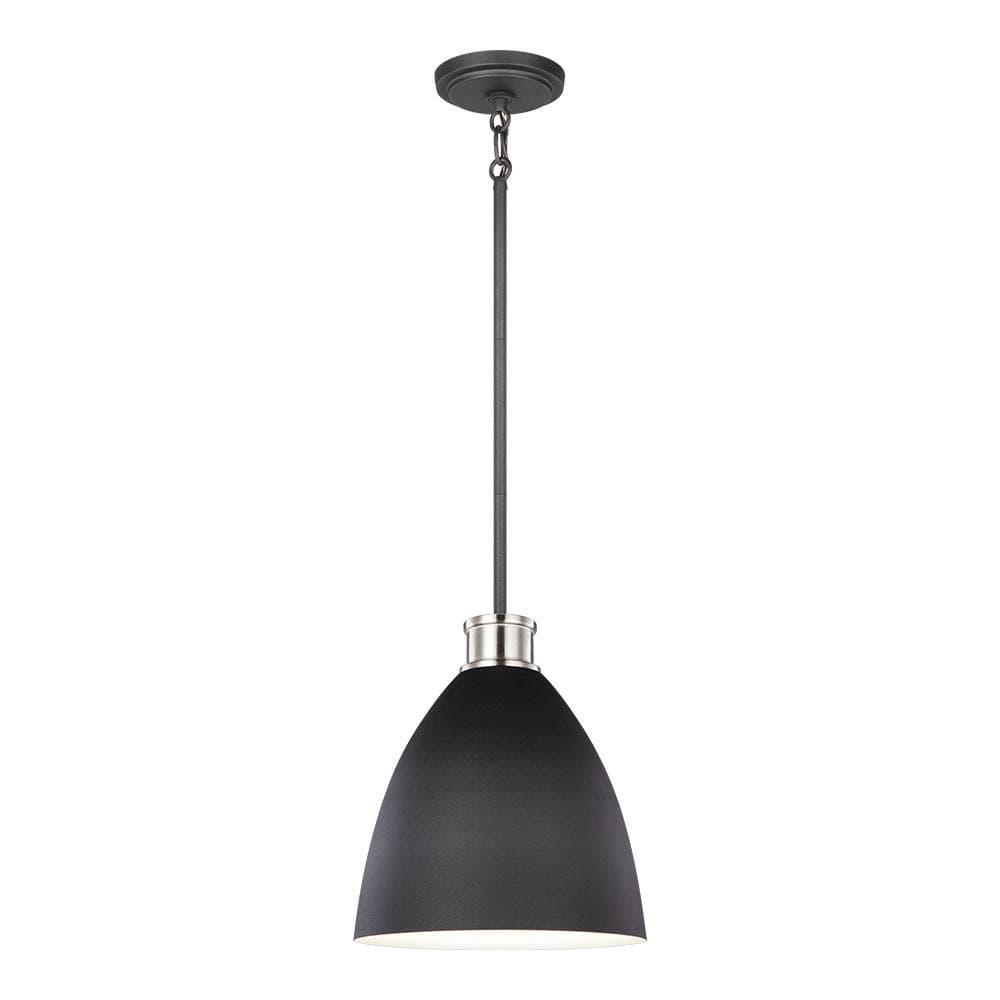 Generation Lighting Varus 10.5 in. W 1-Light Matte Black Metal