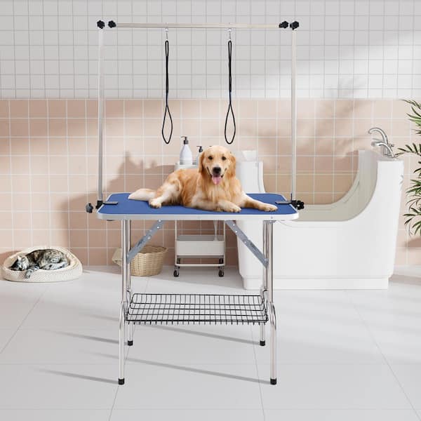 VEVOR Pet Grooming Table Two Arms with Clamp, 36 in. x 24 in. Dog