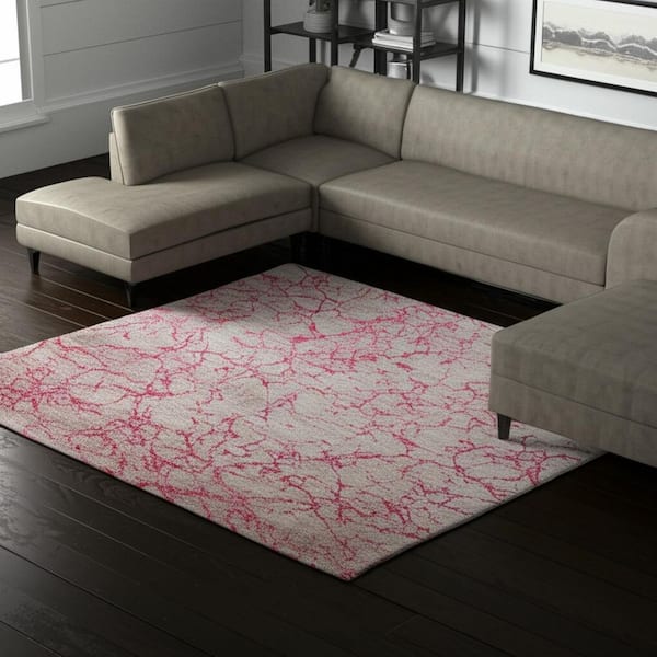Gray 12 x 15 ft. Loomed Abstract Rectangle Indoor Area Rug