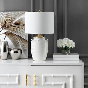 Lener 24 in. Ivory Table Lamp