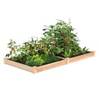 96 in. L x 48 in. W x 5.5 in. H Cedar Raised Garden Bed