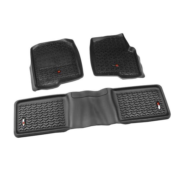 Rugged Ridge Floor Liner Set 3-Piece Black 2004-2008 Ford F150