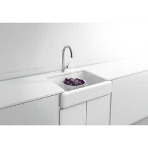 Whitehaven Farmhouse Apron-Front Cast Iron 30 in. Single Basin Kitchen Sink in Ice Grey