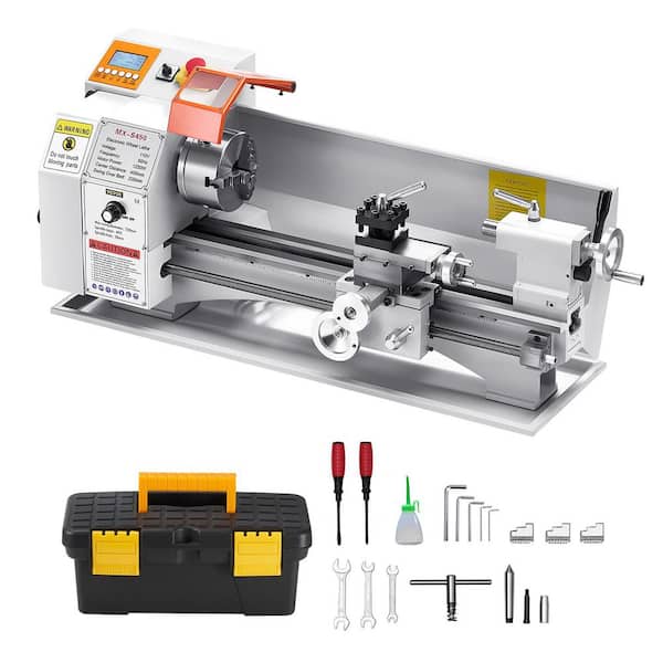 Metal Lathe Machine, 8.7 x 18 in., Precision Bench Power Metal Lathe, 0-2500 RPM Variable Speed, 1250W Brushless Motor