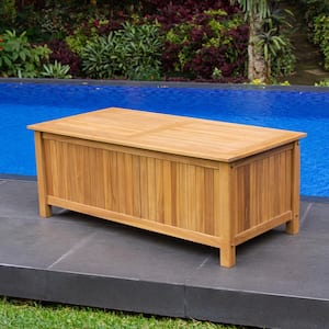 Heaton 48 Gal. Teak Wood Outdoor Storage Deck Box