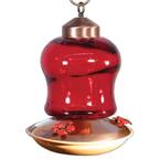 Woodlink Red Glass Mini Lantern Hummingbird Feeder