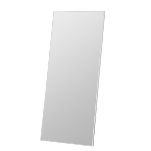 Unbranded 24 in. W x 71 in. H Modern Rectangular Metal Framed Wall Bathroom Vanity Mirror in Silver