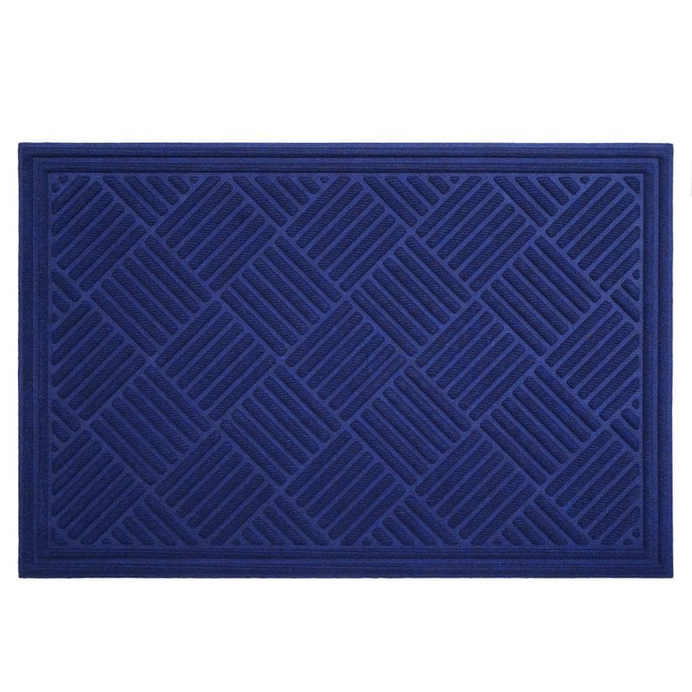 Chess Ribbed Blue 48 in. x 72 in. Multicolored Indoor/Outdoor Doormat price history on PriceWatchPro